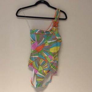 Trina Turk One-Shoulder Bathing Suit